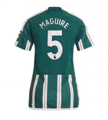 Manchester United Harry Maguire #5 Udebanetrøje Dame 2023-24 Kort ærmer